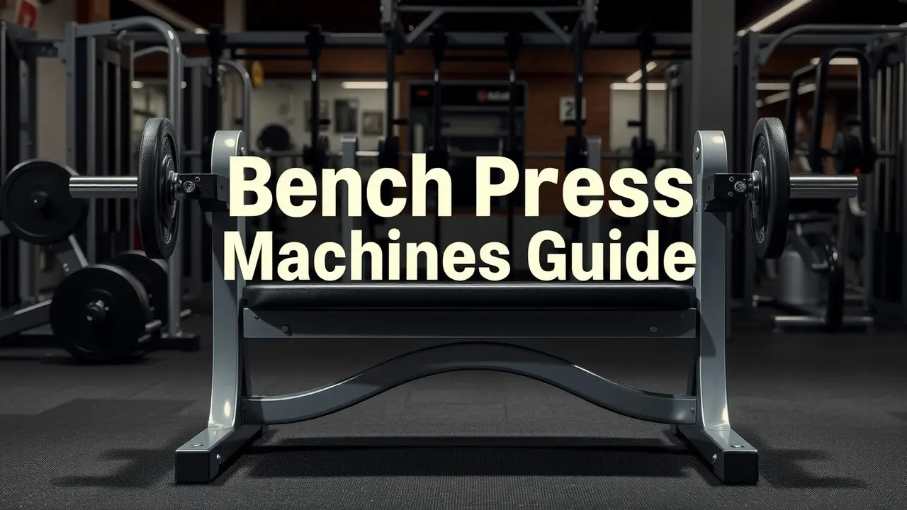 Different types of bench press machines for a complete chest workout.