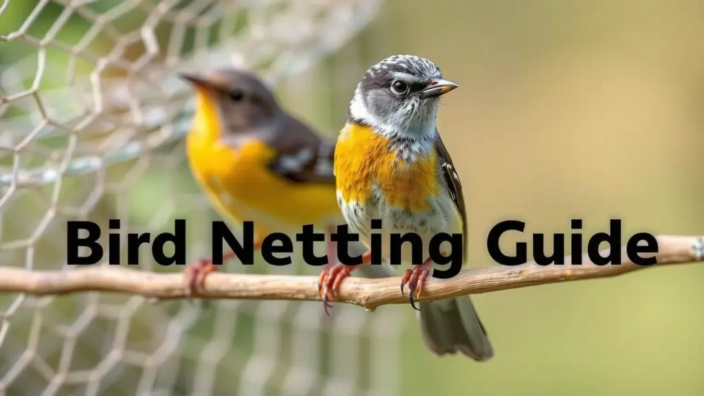 Infographic of bird netting FAQs, troubleshooting tips, installation, maintenance, and solutions for common bird netting problems.