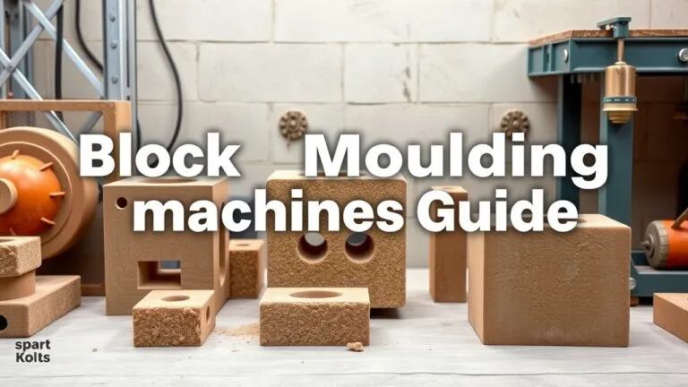 Different types of block moulding machines, from small manual models to large automated systems, showcasing their features and applications.