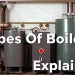 Infographic comparing combi, heat only, system and other boiler types for home heating systems.