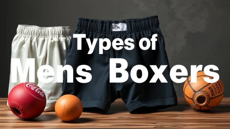 Guide to different types of men's boxers, including boxer briefs, shorts, and more, showcasing various styles and materials.