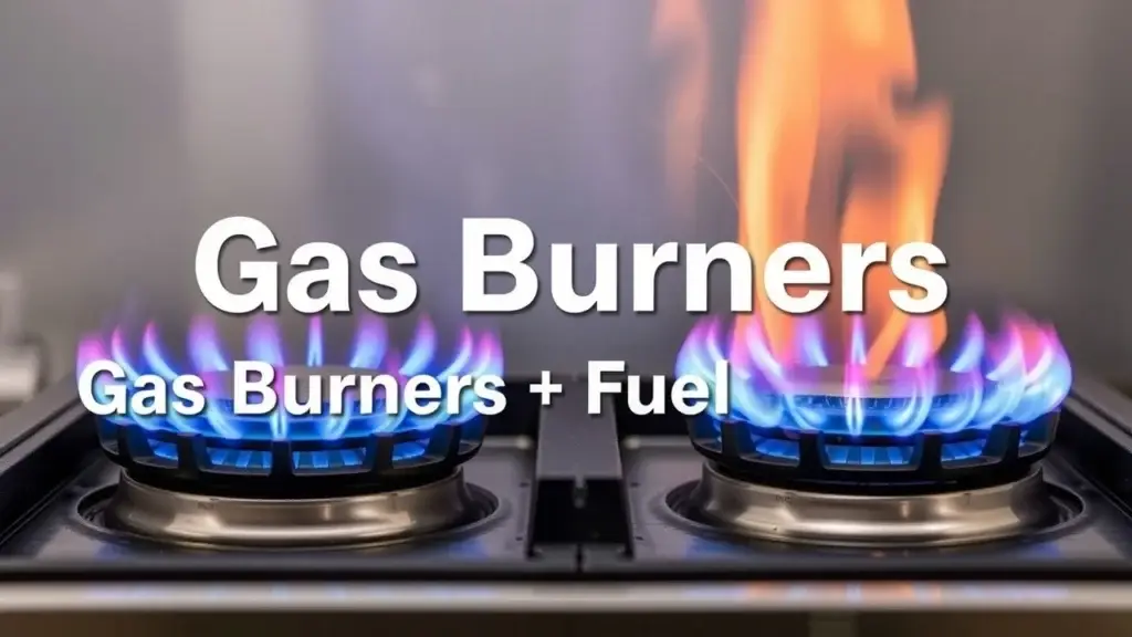 Types of gas burners used in industrial applications, including natural gas, propane, biogas, coke oven gas, and hydrogen burners; comparison of high-pressure and low-pressure gas burners.