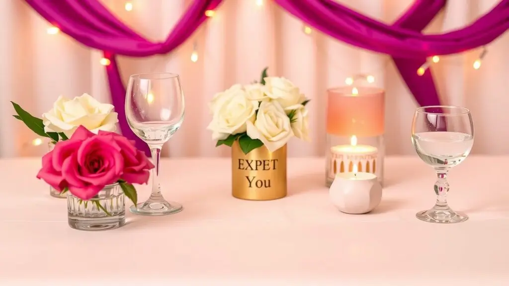 Various prom decor options, including centerpieces, linens, lighting, and themed decorations, to create a customized and memorable prom atmosphere.