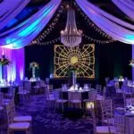 Various unique prom venue options, including elegant historic buildings, modern spaces, botanical gardens, and art galleries, showcasing different ambiance and styles for an unforgettable prom night.