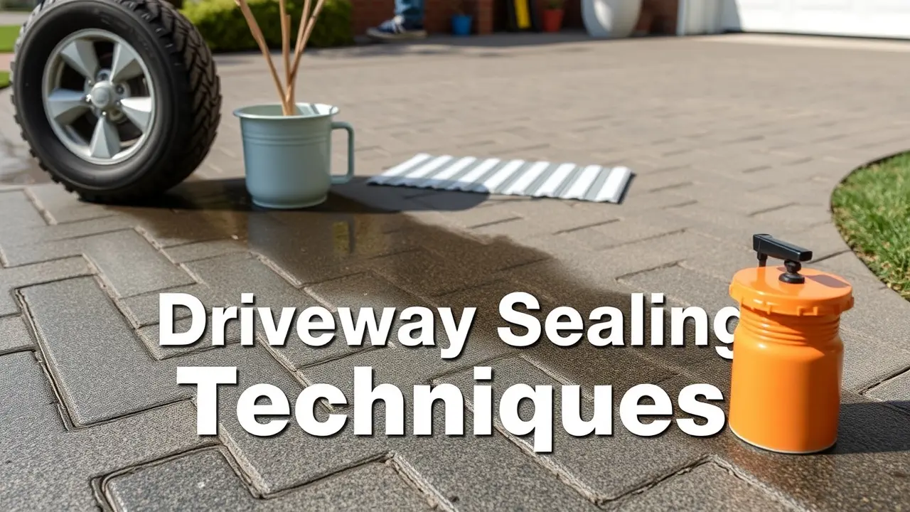Different driveway sealing techniques, including asphalt and acrylic sealers, to protect and extend the lifespan of your driveway.