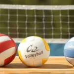 Different types of volleyball covers for indoor and beach volleyball, including net sleeves, pads, and arm sleeves.