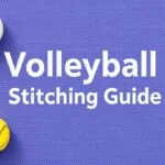 Different types of volleyball stitching, close-up view showing variations in stitch patterns and materials.