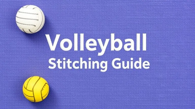 Different types of volleyball stitching, close-up view showing variations in stitch patterns and materials.