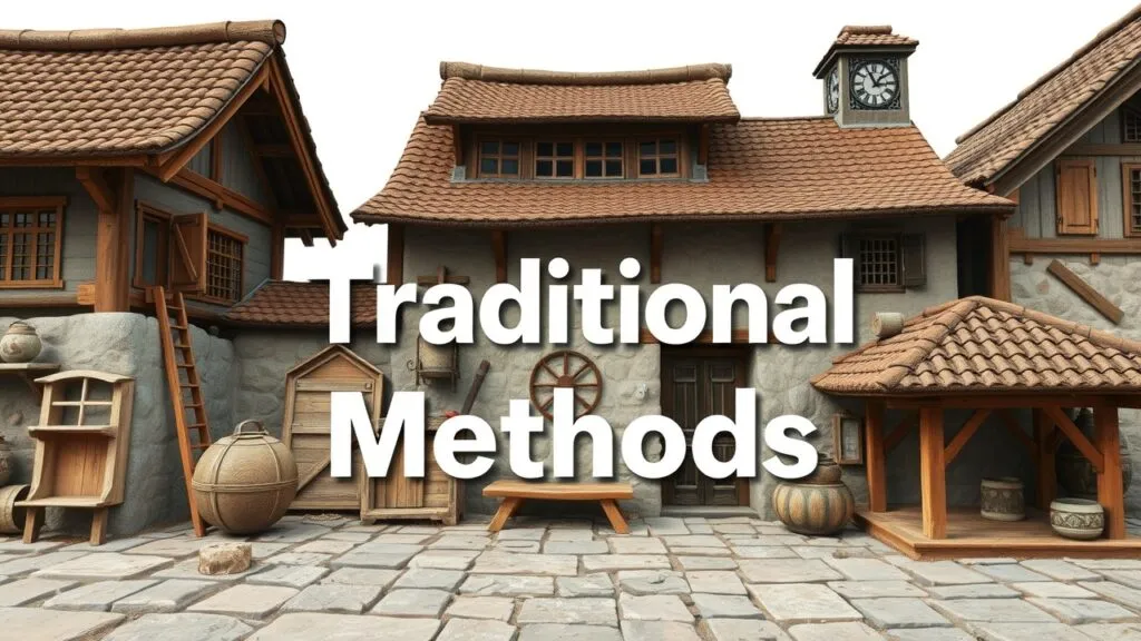 Infographic showing various types of construction methods, building types, and techniques from foundation to finishing.