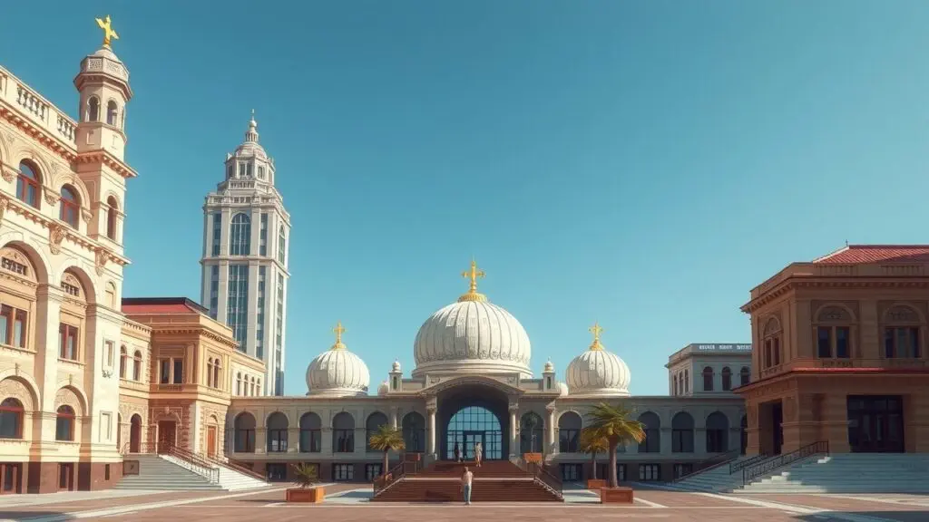 A global guide showcasing diverse regional architectural styles, highlighting iconic designs and cultural influences.
