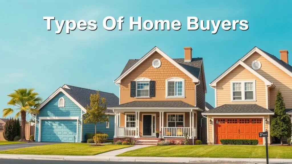 Infographic showing different types of homebuyers, including first-time homebuyers, luxury homebuyers, and more.