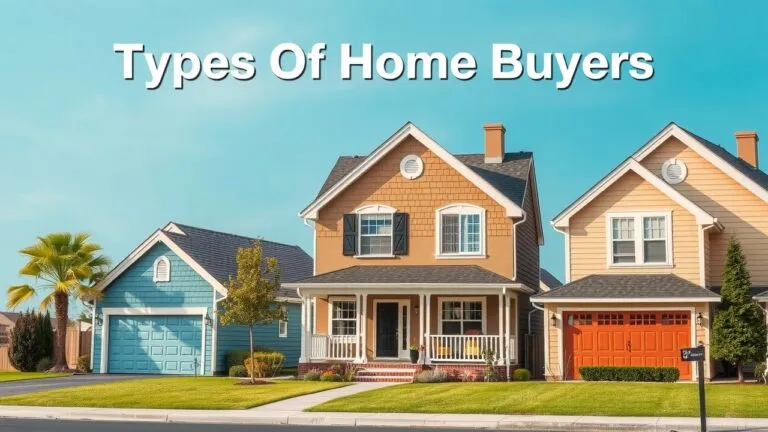 Infographic showing different types of homebuyers, including first-time homebuyers, luxury homebuyers, and more.