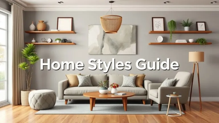 Infographic showing various home design styles such as modern, farmhouse, craftsman, Victorian, and contemporary, highlighting their key features and characteristics.