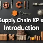 Graph showing key supply chain KPIs such as on-time delivery, inventory turnover, and order fulfillment rate.