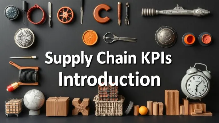 Graph showing key supply chain KPIs such as on-time delivery, inventory turnover, and order fulfillment rate.