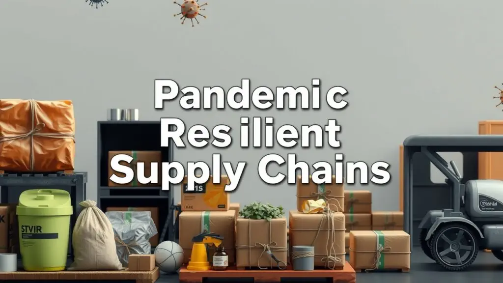 Graph showing the impact of pandemics on supply chains, highlighting disruptions and strategies for building resilience.